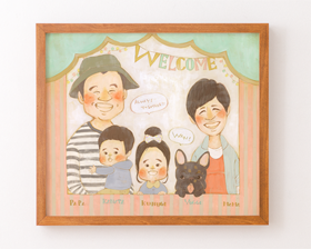 まあこの似顔絵記念日・プレゼントボード