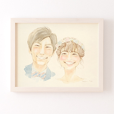 作家「フジエシュンスケ 凛」の似顔絵ウェルカムボード1
