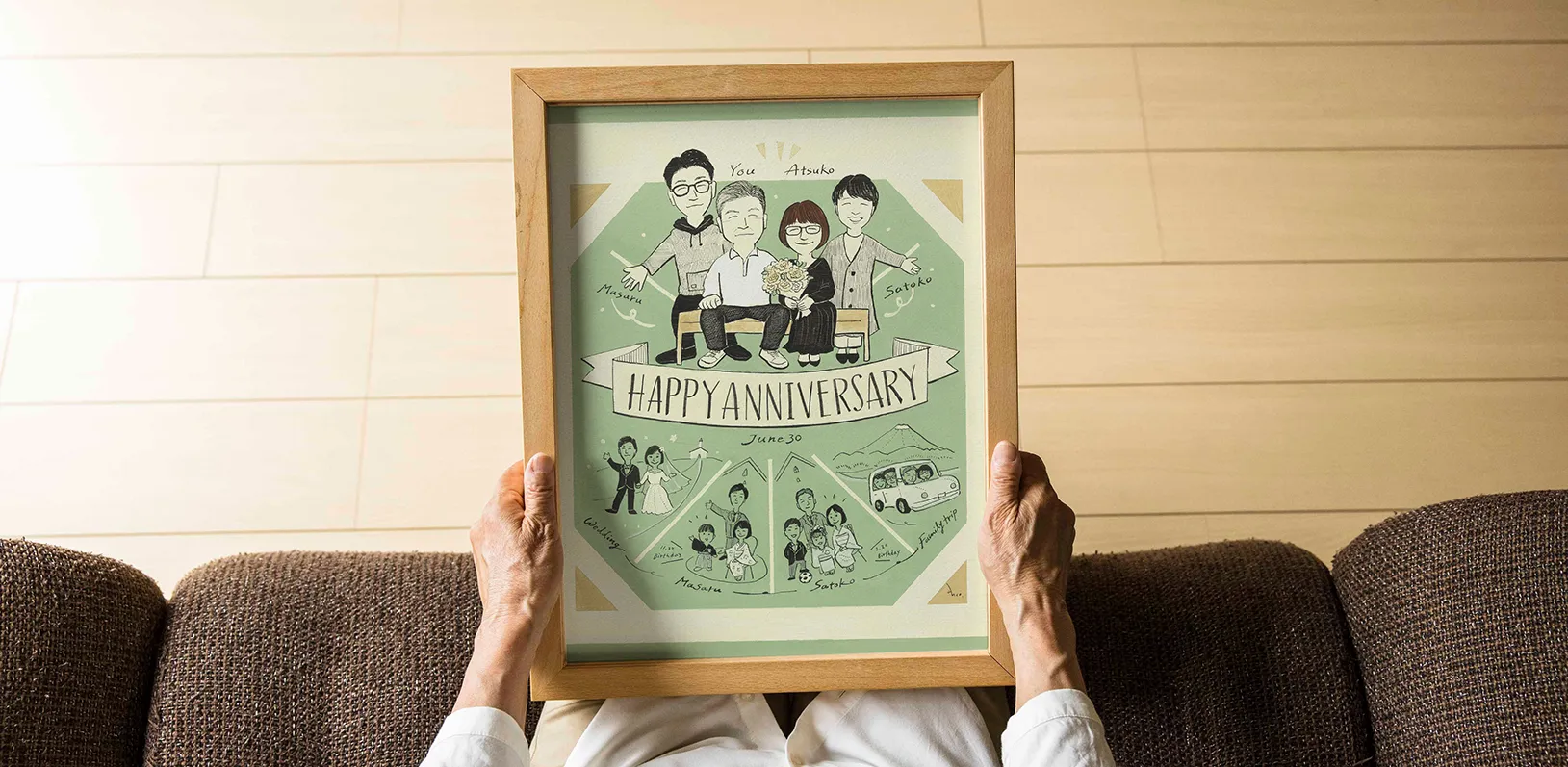 作家「ancoストーリーボード」のご両親への贈り物