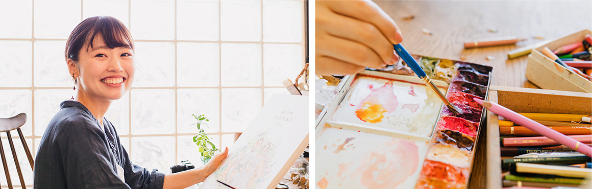 作家「彩 haconiwa」の似顔絵