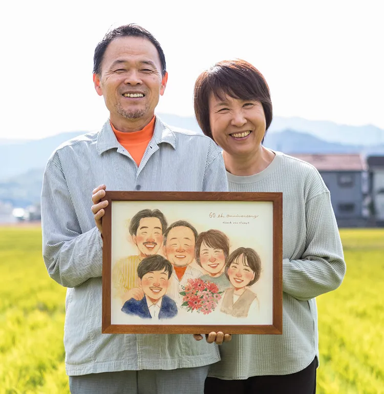 還暦祝いにおすすめの似顔絵プレゼント | WORLD1（ワールドワン）