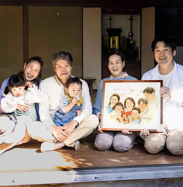 還暦祝いにおすすめの似顔絵プレゼント | WORLD1（ワールドワン）