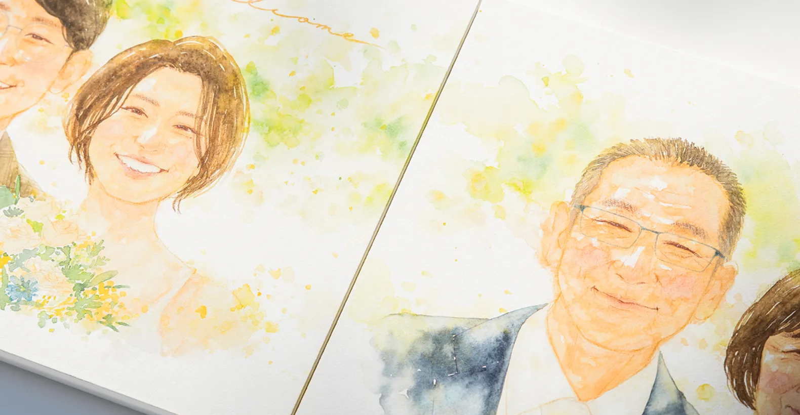 作家「はち」の繋がる似顔絵