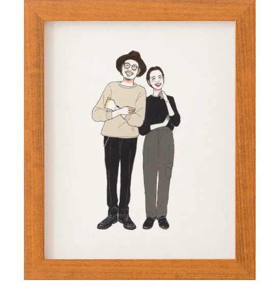 似顔絵作家：るつ|似顔絵ウェルカムボードのWORLD1（ワールドワン）