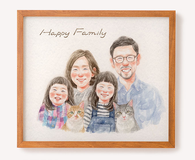 家族の似顔絵 －特別な記念日に送るプレゼント | WORLD1（ワールドワン）