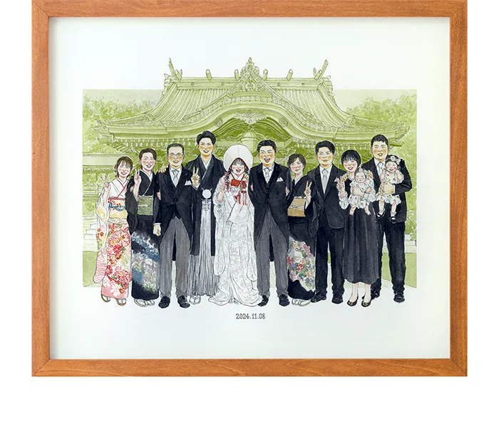 wakoです　トールペイント作品　似顔絵 似顔絵作家：nokami|似顔絵ウェルカムボードのWORLD1（ワールドワン）