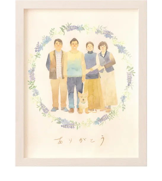 はとむぎ 似顔絵 似顔絵作家：はち つむぎ|似顔絵ウェルカムボードのWORLD1（ワールドワン）