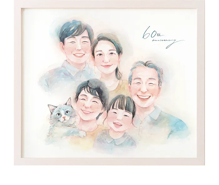 還暦祝いにおすすめの似顔絵プレゼント | WORLD1（ワールドワン）