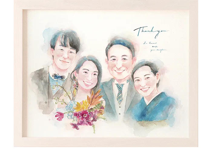 似顔絵作家：haru|似顔絵ウェルカムボードのWORLD1（ワールドワン）