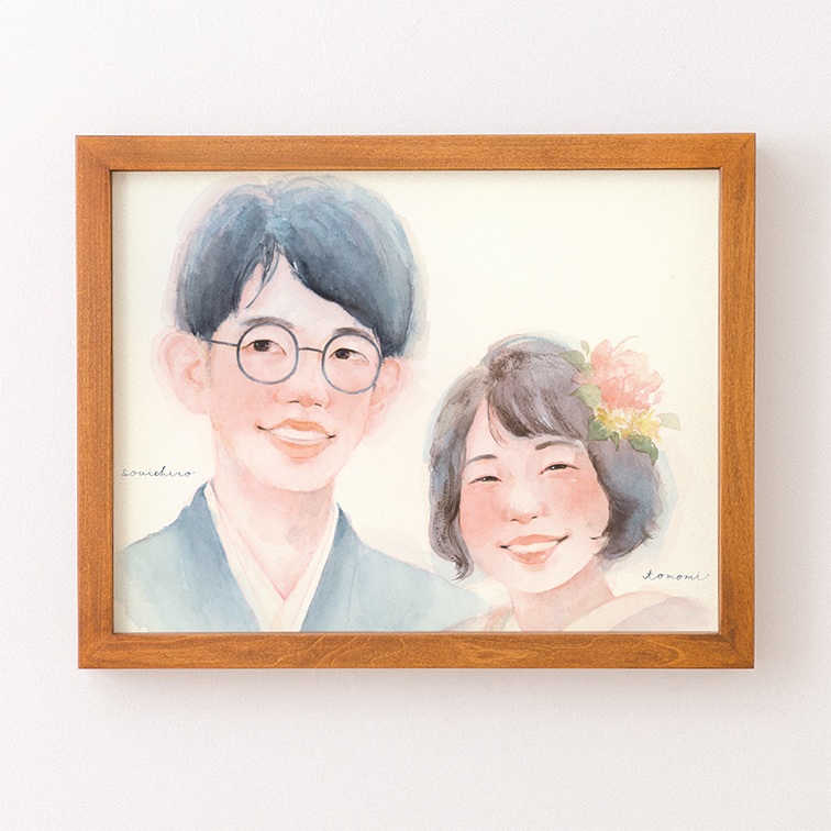 作家「haru」の似顔絵ウェルカムボード2