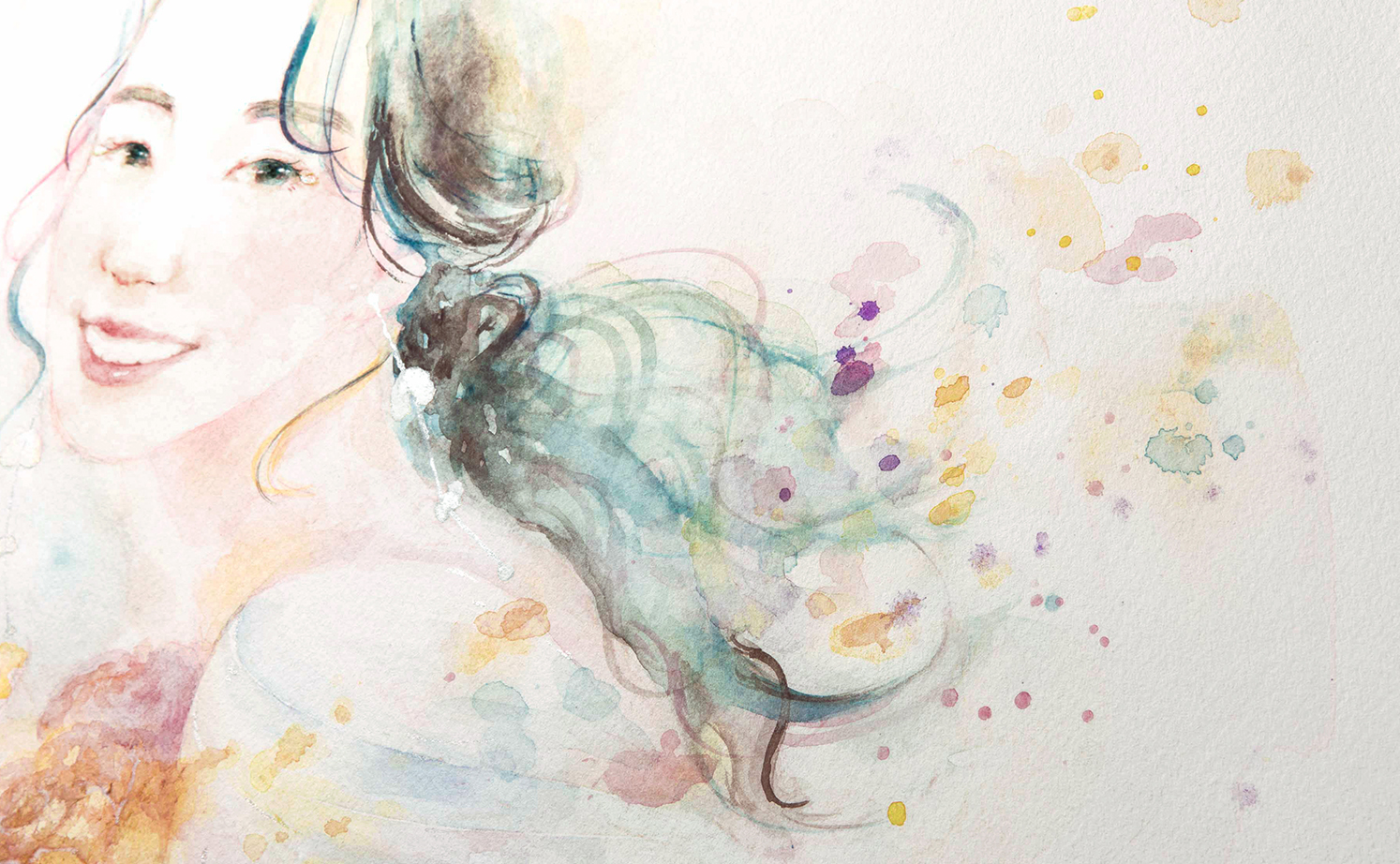 作家「haru」の似顔絵ウェルカムボード