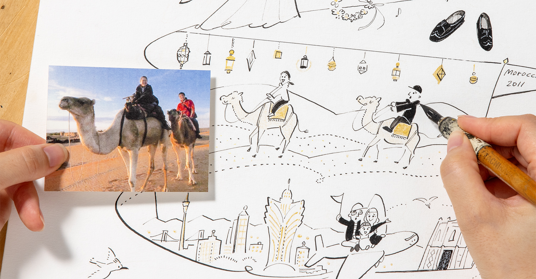 作家「anco エピソードアート」の結婚記念日の贈り物