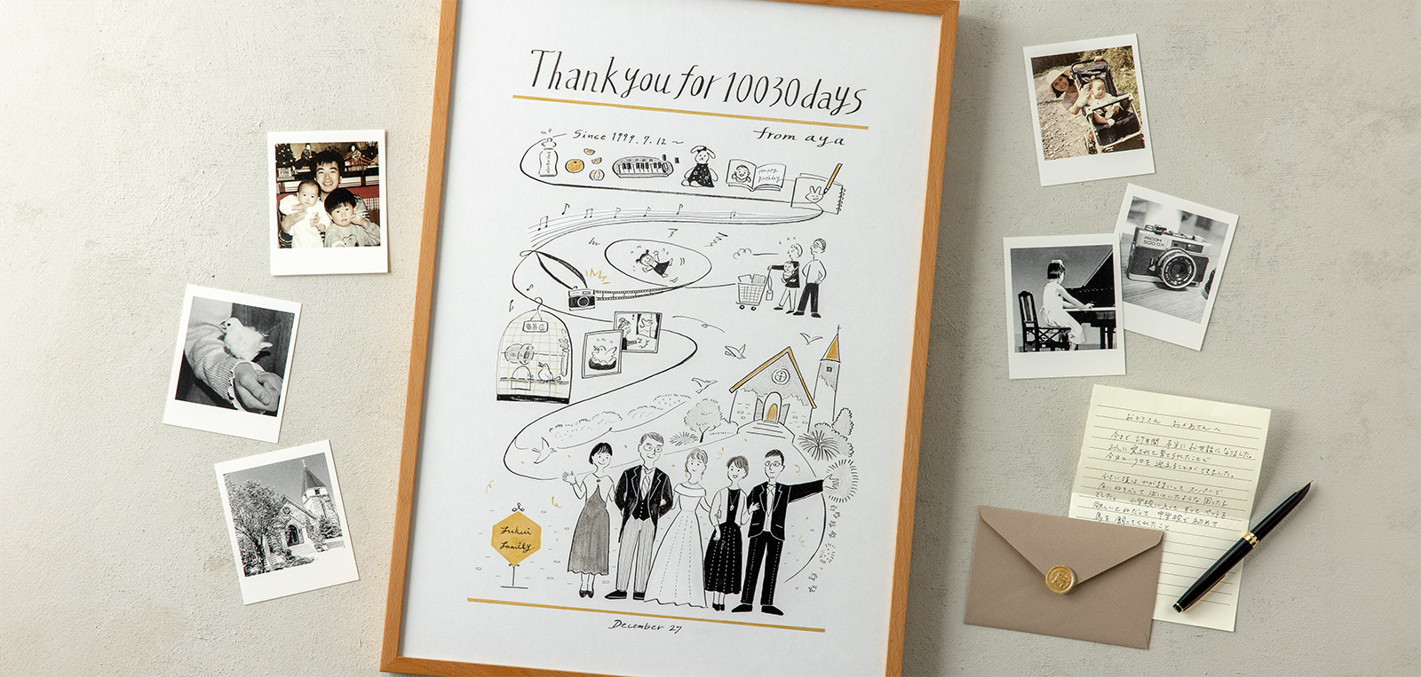 作家「anco エピソードアート」の結婚記念日の贈り物