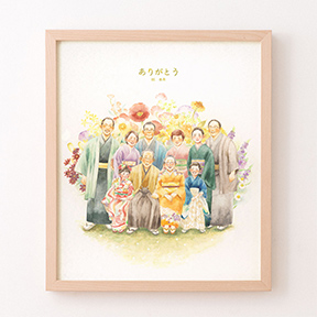彩の似顔絵