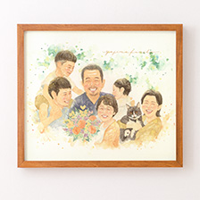はちの似顔絵
