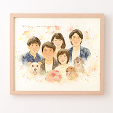 はちの似顔絵