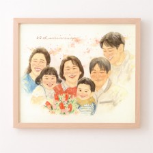 はちの似顔絵