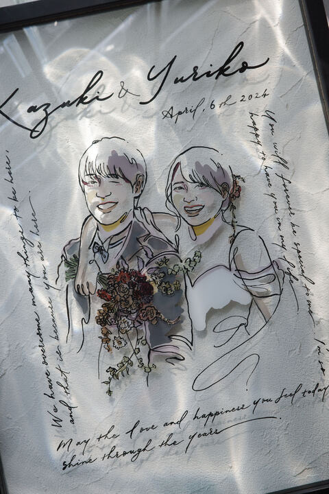 「素敵な似顔絵を描いてくださりとても満足しております！」 ebisu