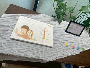 無事に式が終わり、
素敵な証明書が完成しました！
とても綺麗なツリーが出来ました◎
ありがとうございました！！