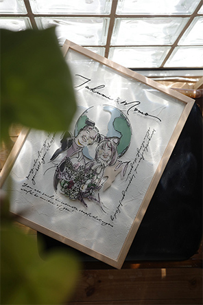 「素敵な作品を描いていただき、改めて感謝申し上げます」 ebisu