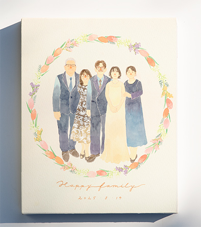 「一生の宝物として、大切に飾らせていただきます。」 はち