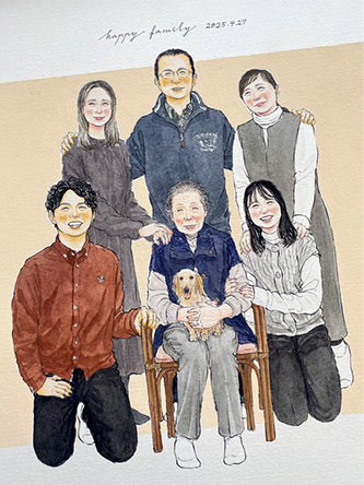 「想像を超えるほどの素敵な似顔絵」 まあこ nokami