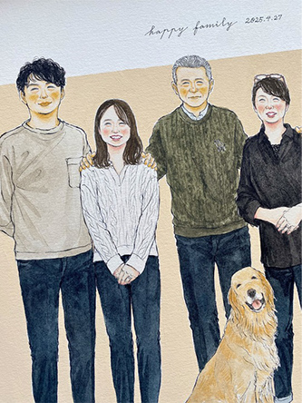 「想像を超えるほどの素敵な似顔絵」 まあこ nokami