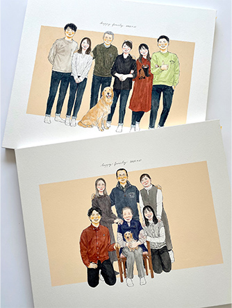 「想像を超えるほどの素敵な似顔絵」 まあこ nokami