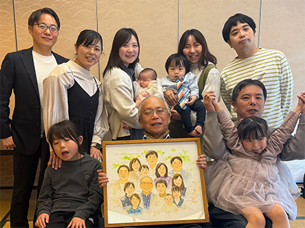 「お父さんの傘寿のお誕生日に贈ることができました」 はち