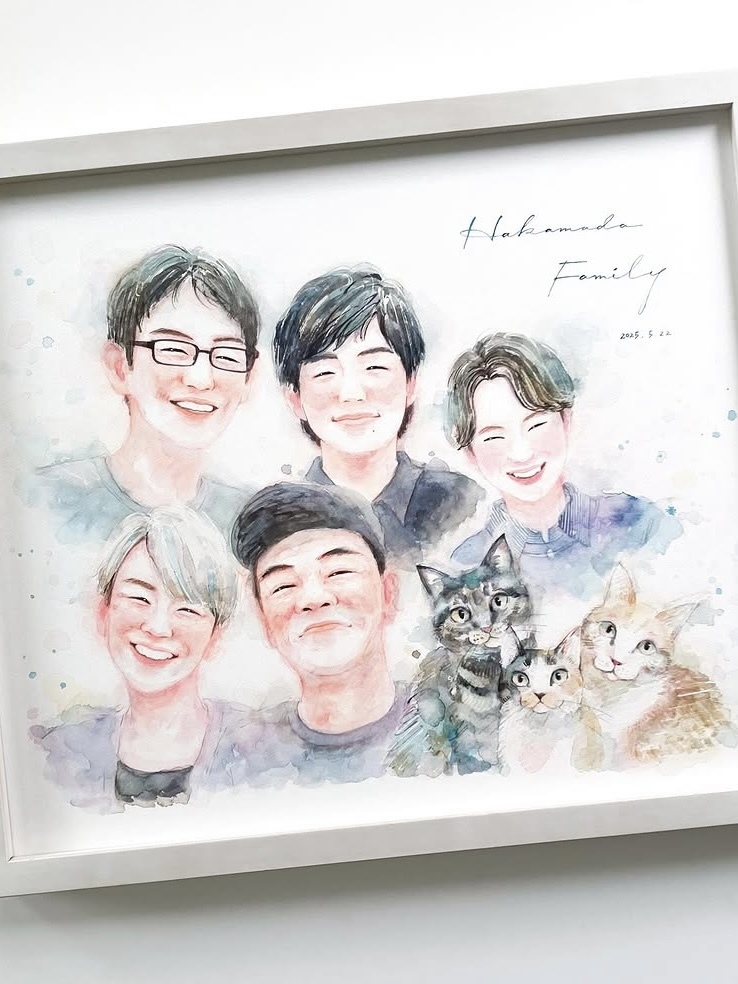 「見るだけで明るくなる、元気になる素敵な似顔絵」 haru