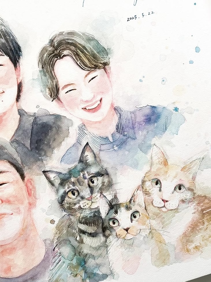 「見るだけで明るくなる、元気になる素敵な似顔絵」 haru