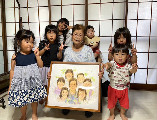 素敵な水彩画ありがとうございました。
祖母も喜んでいました。