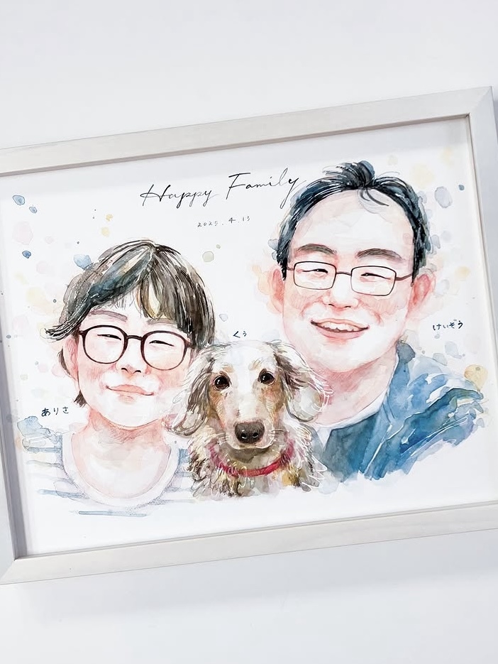 「絵をみて、くぅを思い夫婦で涙しました」 haru