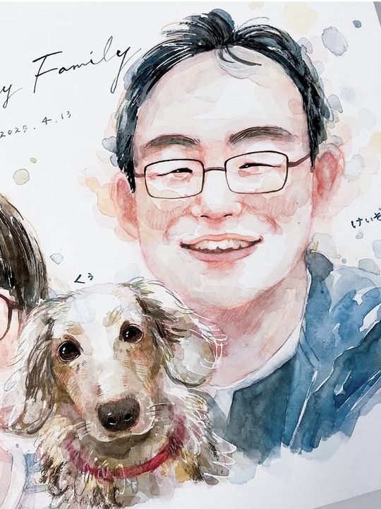 「絵をみて、くぅを思い夫婦で涙しました」 haru