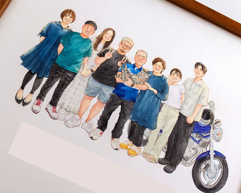 素敵な家宝が手元に届き感動しております。|お客様の声|似顔絵