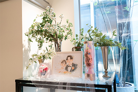 「結婚する2人にそっくりで、優しく温かみがある絵に感動しました！」 haru