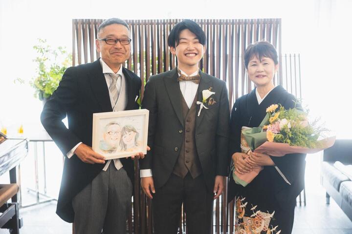 「本当に素敵な似顔絵をありがとうございます」 haru