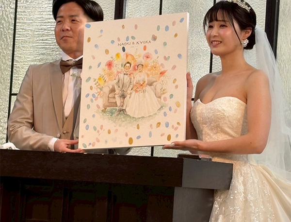 この度は素敵な作品をありがとうございました。
みんなに指印していただき世界に一枚のとても素敵なものとなりました。
本当にありがとうございました！
家に飾って大切にします^_^