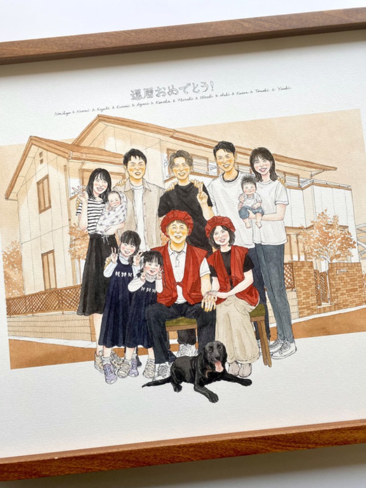 とても素敵な出来栄えに感動しており、大満足です|お客様の声|似顔絵