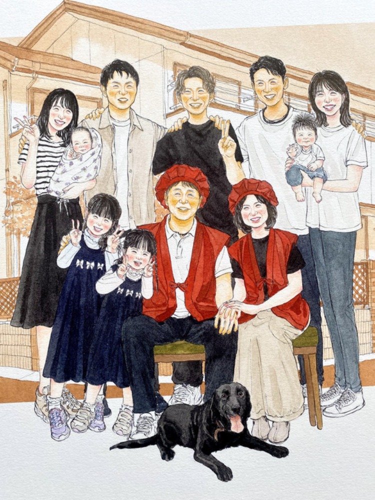 素敵な似顔絵ありがとうございます|お客様の声|似顔絵ウェルカムボード