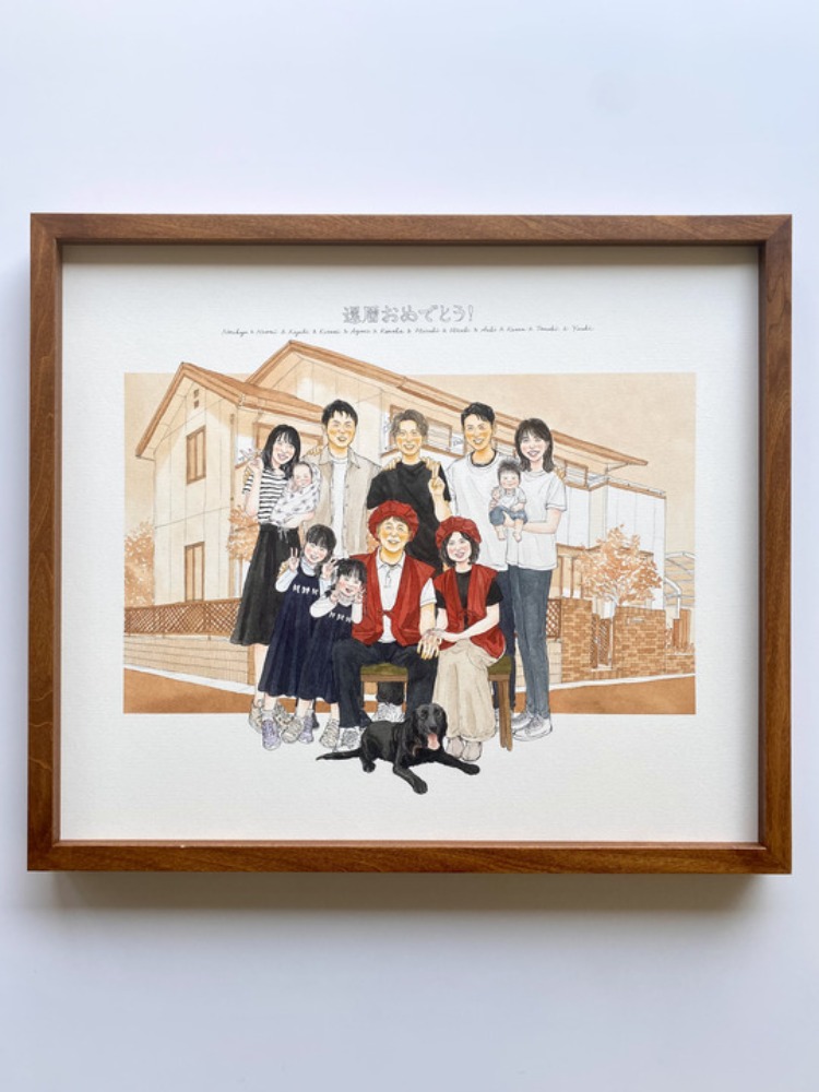 とても素敵な出来栄えに感動しており、大満足です|お客様の声|似顔絵