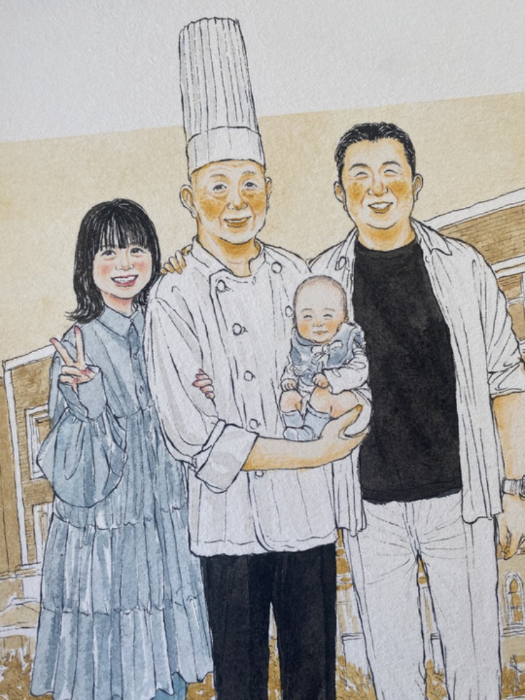 素敵な似顔絵ありがとうございます|お客様の声|似顔絵ウェルカムボード