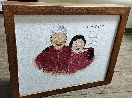 「祖父母の寝室に飾ると喜んでくれました」 ebisu