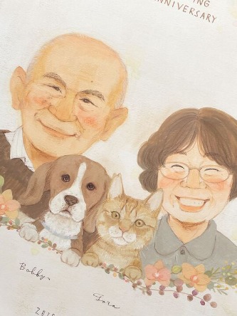 「本人によく似ていて、両親や家族はとても喜んでいました」 まあこ