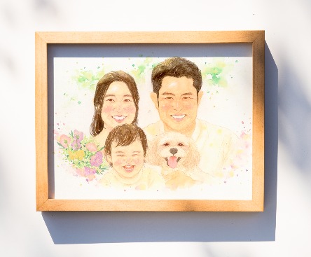 「数ヶ月絵を飾らせていただきましたが、とても華やかで明るさ、元気をもらえております」 はち