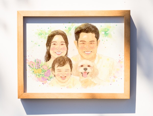 絵を送っていただいてから、だいぶ時間が経ってのご連絡となり申し訳ありません。
その後、数ヶ月絵を飾らせていただきましたが、とても華やかで明るさ、元気をもらえております。
この度も素敵な絵を描いていただき、ありがとうございました。
また、機会がありましたらお願いすることもあると思いますので、その際は宜しくお願いします。
