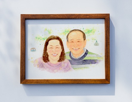 「とっても素敵な似顔絵届きました」 はち