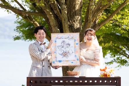 「世界にひとつだけの結婚証明書が完成しました」 ebisu
