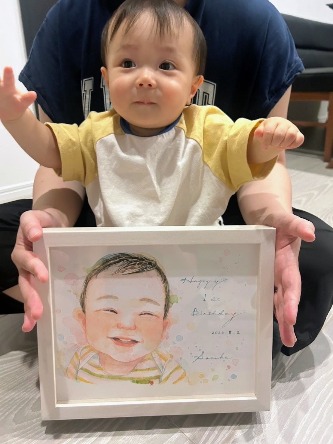 「絵を見た瞬間すごくニコニコしていて、とても優しい空気に包まれていました！」 haru