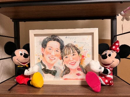 「似顔絵は部屋に飾り、毎日眺めています」 haru